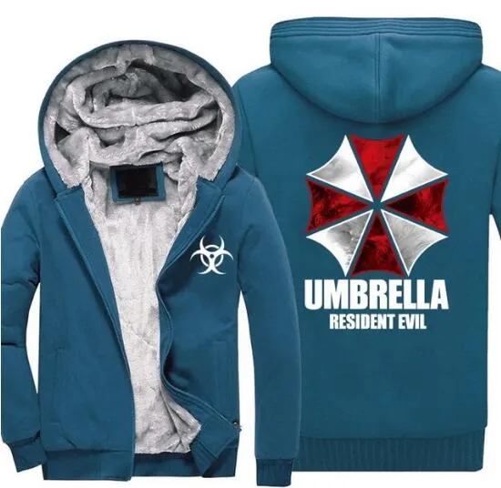 es Resident Evil Umbrella Corporation LOGO Imprimir Hombres Sudaderas Con Capucha Hombre Espesar Fleece Cremallera Ejercito Camuflaje Sudaderas Escudo De 43 49 DHgate