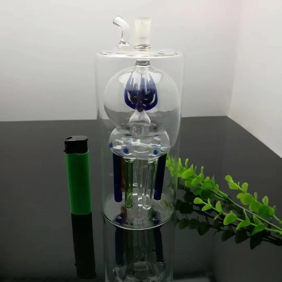 Fleurs sous la bouteille d'eau en verre de poulpe Accessoires de bongs en verre en gros, Pipe à eau en verre pour fumer, Livraison gratuite