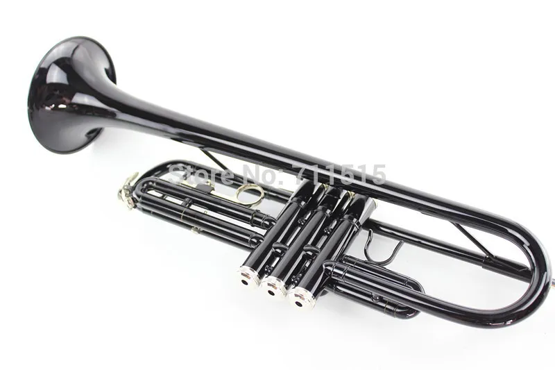 Neue Ankunft Professionelle B-Trompete Für Anfänger Musikinstrument Schwarz Vernickelt Horn 1335 Trompete Kostenloser Versand