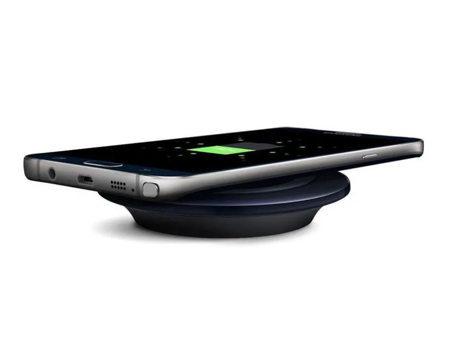 Högkvalitativ Universal Qi Wireless Charger för Samsung Note8 Galaxy S7 Edge S8 Plus Note8 iPhone 8 X Mobile med paket USB C1788899