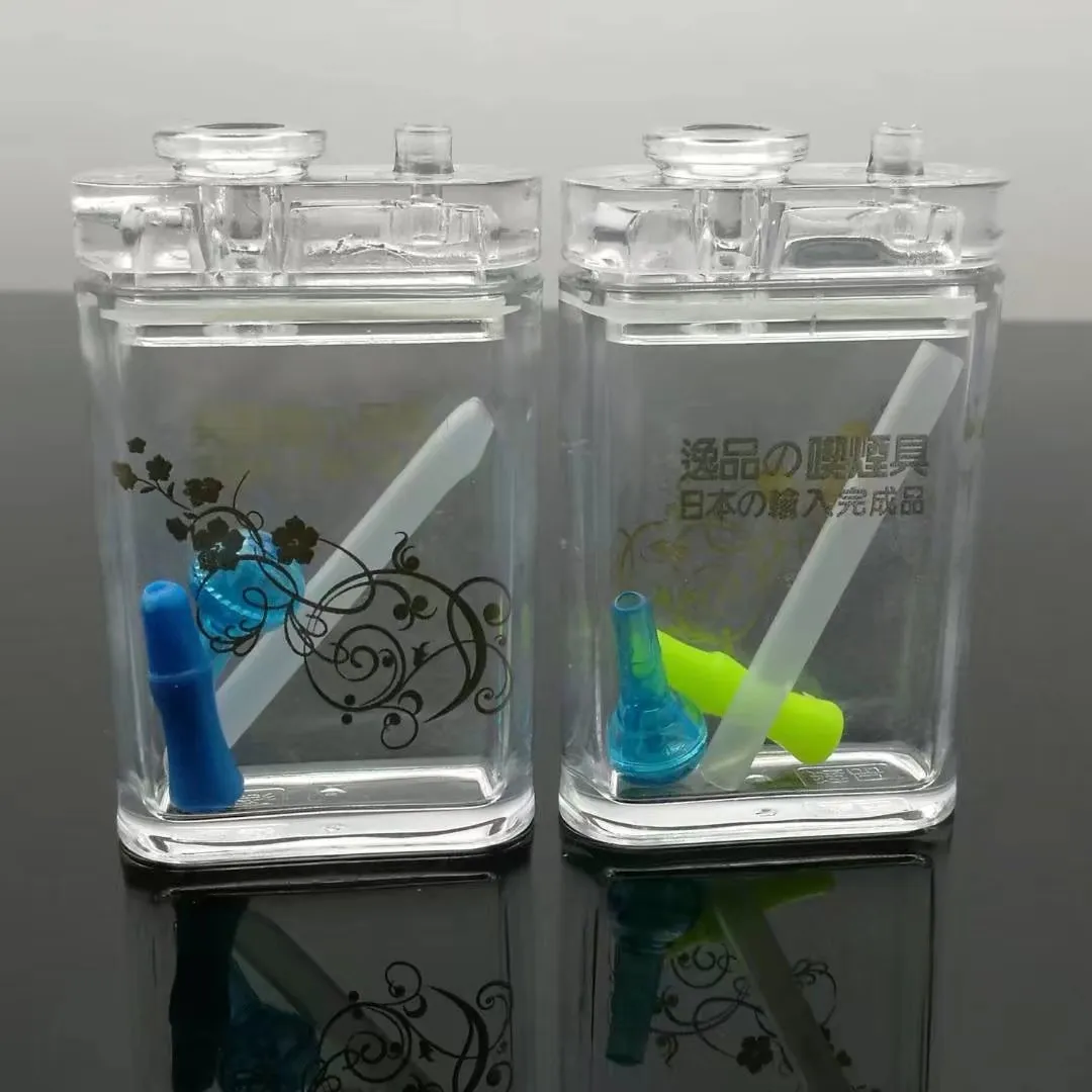 アクリルガラスの水ギャラシのタバコの箱、卸売船のオイルバーナーガラスパイプの水道管ガラス管石油リグ送料無料送料無料