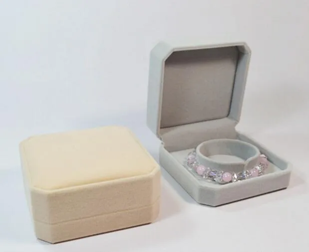 Velvet Armband Box Jewelry Display Storage Case For Wedding Armband Alla hjärtans dag Presentorganisatör GA45251K