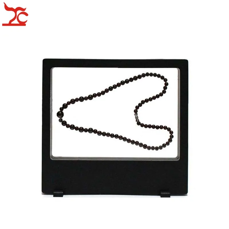 Retail PET Plastic Membrane Multifunctional Jewelry Display Window Necklace Charm Bracelet Watch Accessories Display Box 18*20cm