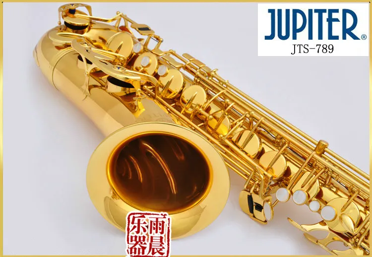 Spedizione Gratuita Jupiter JTS-789 Strumento Musicale Bb Tenore Marca Sassofono Nuovo Arrivo Oro Lacca B Piatto Ottone Sax Con Custodia Accessori