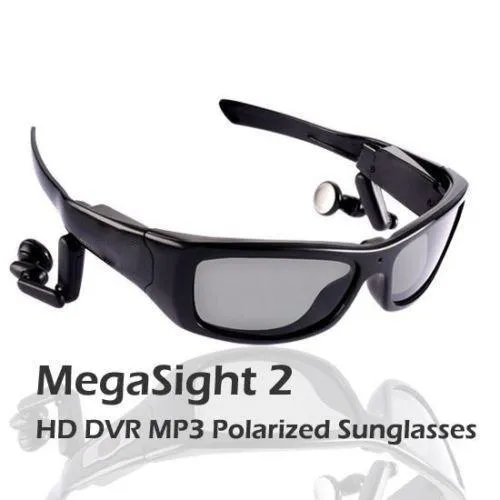 MV16GB MEGASight 3 Polarized Sport Sunglasses with built-in HD 720 Video Camera