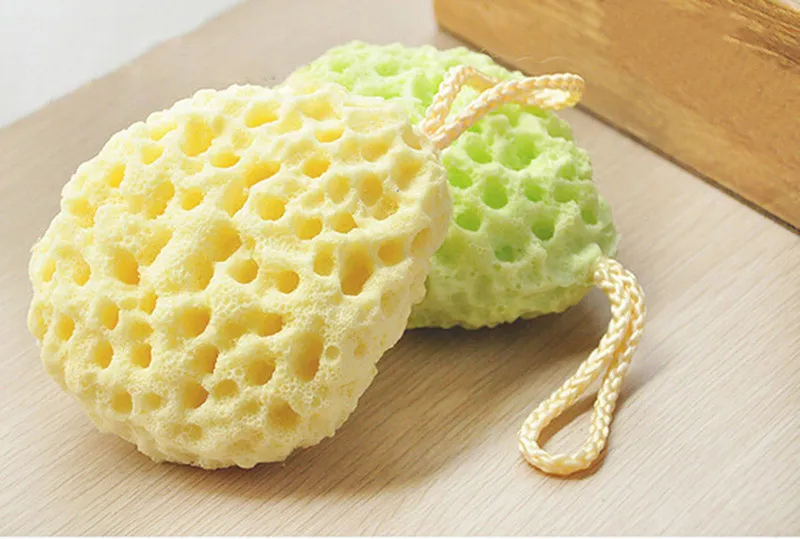 Wanna Prysznic Sponge Baby Miękkie Prysznic Szczotka Ball Miękkie Spa Ciało Gąbki Narzędzia do czyszczenia Prysznic Honeycomb Ball