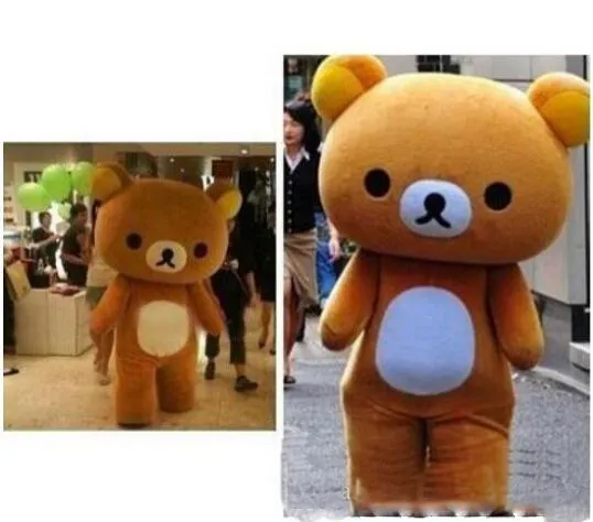 2018 Hot Nieuwe Aangepaste Rilakkuma/Luie Beer Mascottekostuums Jurk EMS Gratis Verzending