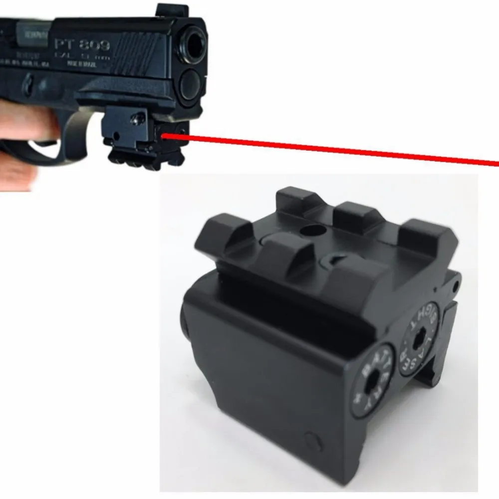 Mini mirino laser tattico rosso punteggiato di alta qualità Red Dot Lazer Sight Sights Airsoft Tools