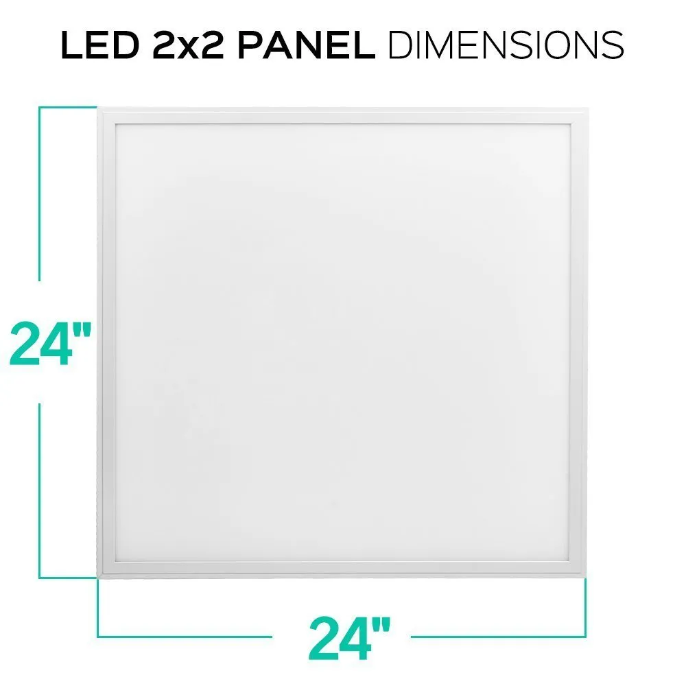LED-panellampa 2x2 2x4 ul dlc FCC 36W 50W kvadratisk panellampa 0-10V dimbar suspenderad 2 * 2ft 2 * 4FT 603 * 603mm 603 * 1206mm lager i USA