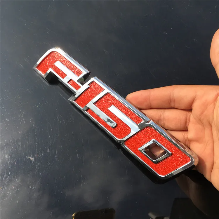 Novo legal 3d abs f150 logotipo adesivo de carro emblema lateral decalque emblema traseiro para ford f1506410523