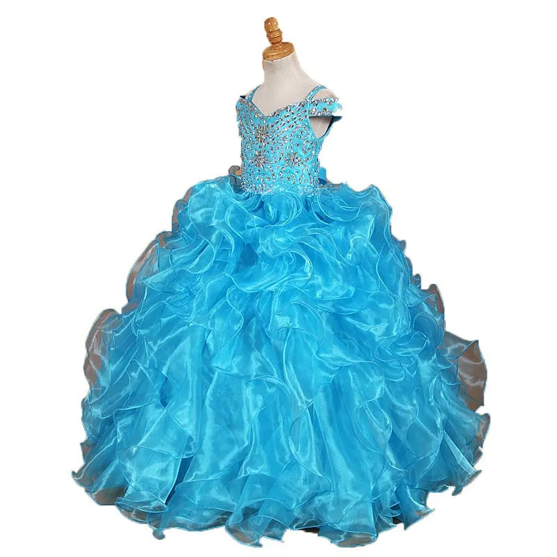 Ruffles Pageant Dresses For Little Girls Cold... From Lovemydress, $79.58 |  DHgate.Com