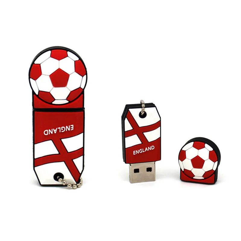 2018 World Cup Cartoon Football Flag 16GB USB Flash Drives Soccer