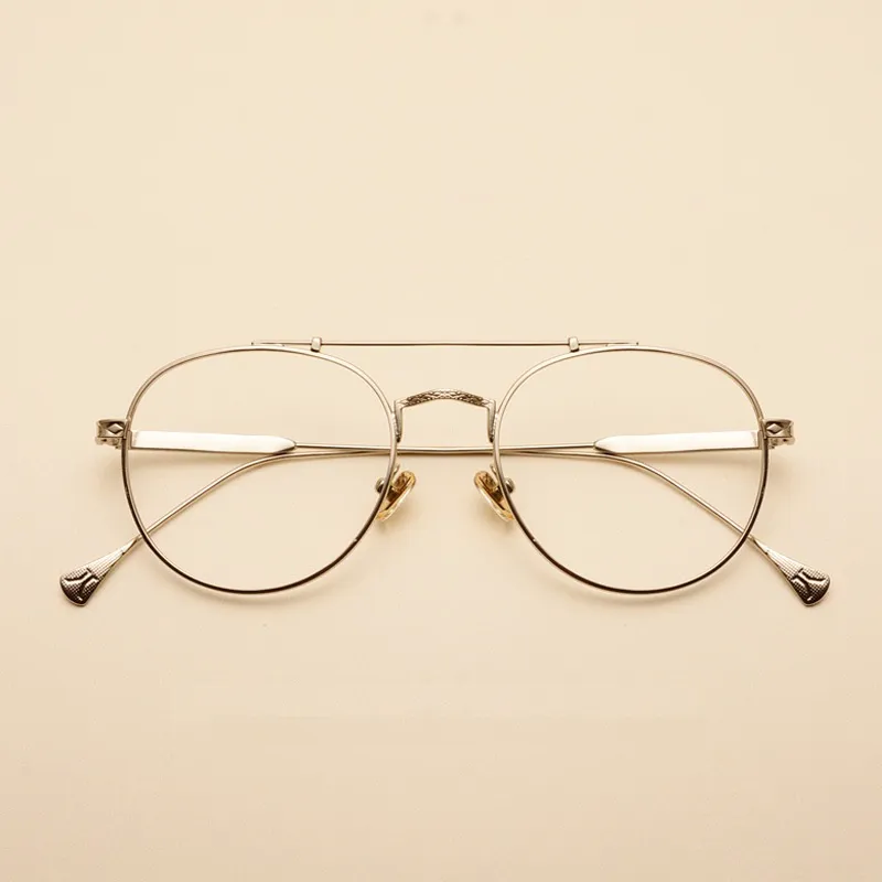 Vazrobe vintage runda glasögon män kvinnor glasögon ramar för man kvinnliga receptionsglasögon / dekorativt glasögon mode