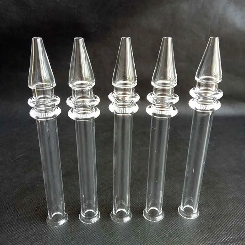 Quarz-Rig-Stick-Nagel mit 5 Zoll klaren Rauchpfeifen, Filterspitzen, Tester, Strohrohr, 12 mm Außendurchmesser, Glas, Wasser-Wasserpfeifen-Zubehör