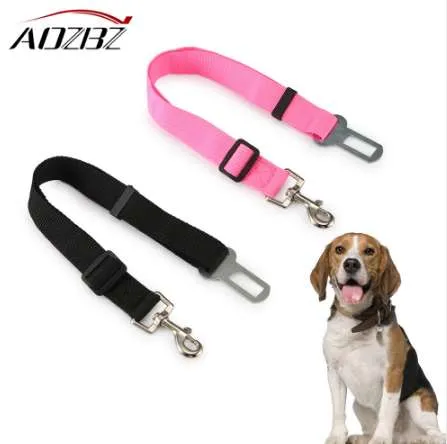 AOZBZ Pet Safety Seat Belt Adjustable Car Dog Seatbelt Restraint Harness Leash Car Security Keep for Dogs Cats Pets