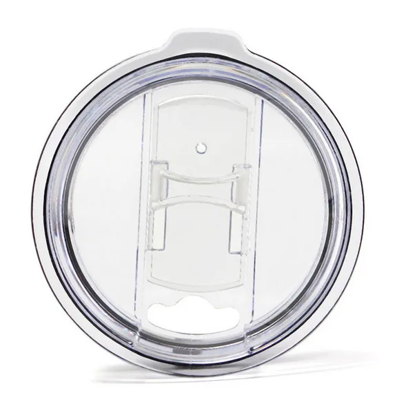 Transparent Plastic Cups Lid Drinkware Lid Sliding Switch Cover for 20 30 oz Cars Beer Mugs Splash Spill Proof