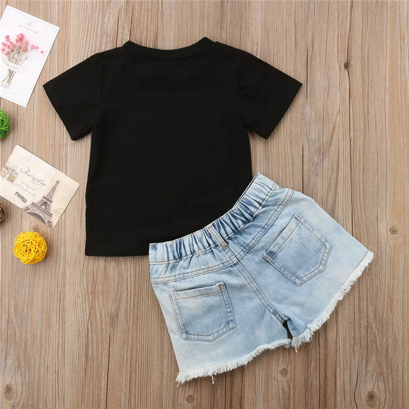 Sweet Summer Outfits For Girls: Cartoon Sun Black T Shirt