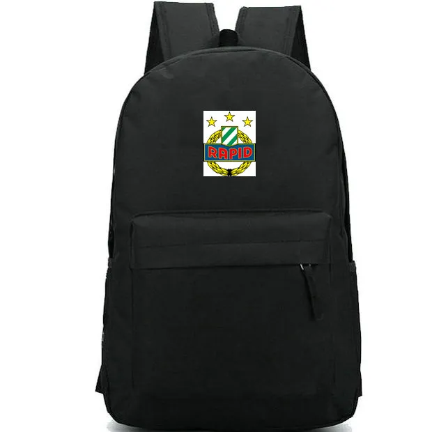 Sac à dos rapide Sac d'école de Vienne Les blancs verts Sac à dos du club de football Sac d'école de l'équipe de football Sac à dos d'extérieur Sac à dos de sport