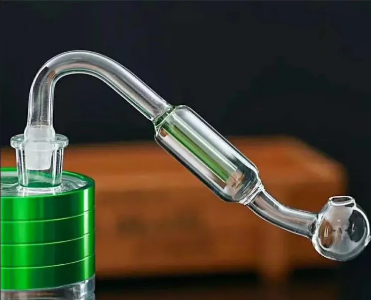 Double filter glass board Wholesale bongs Oil Burner Pipes Water Pipes Glass Pipe Oil Rigs Smoking, 