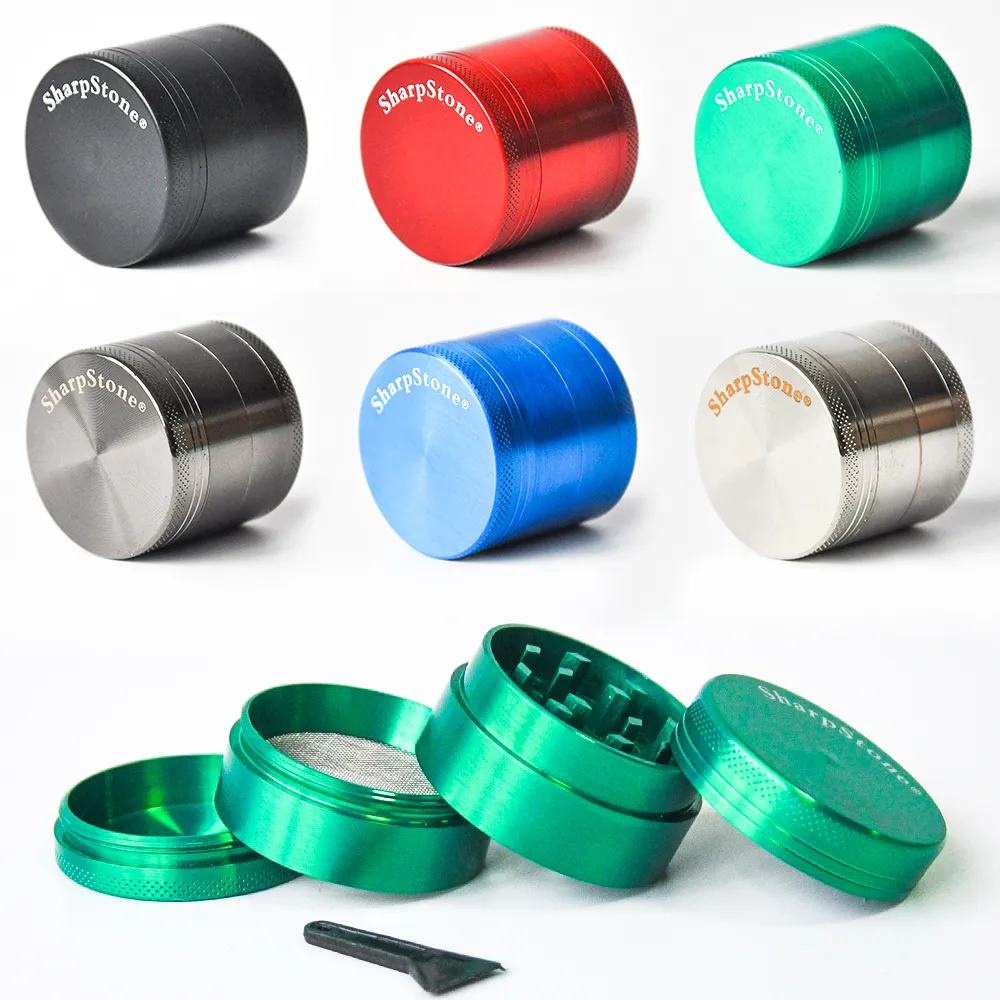 Herb Grinder 40mm 4 Layers Tobacco Metal Grinders Zinc Alloy Dry Grinders For Smoking Wholesale