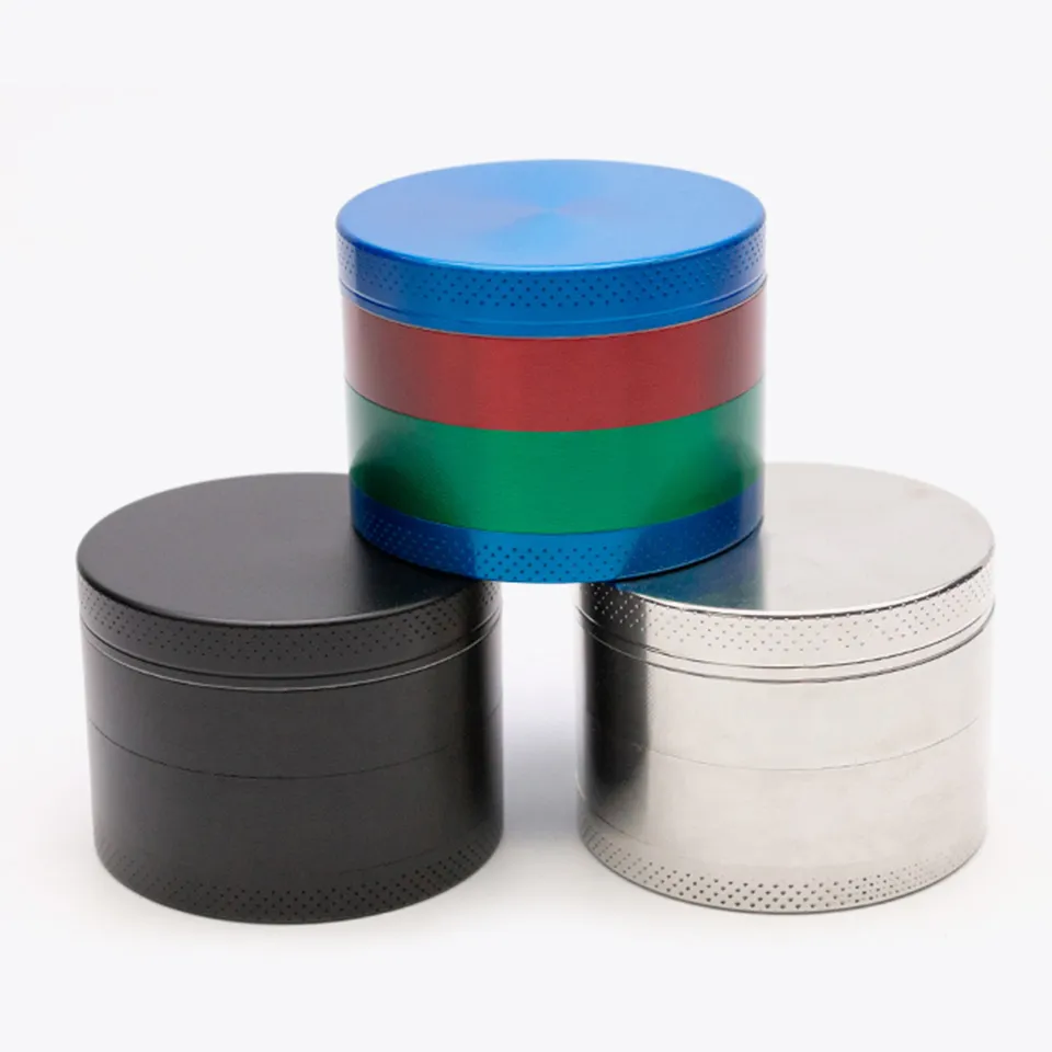 Pepper Grinders Herb Metal Ginder 4 조각 55mm 그라인더 Herb Zicn 합금 흡연 분쇄기 CNC 치아 허브 그라인더 피트 드라이 허브