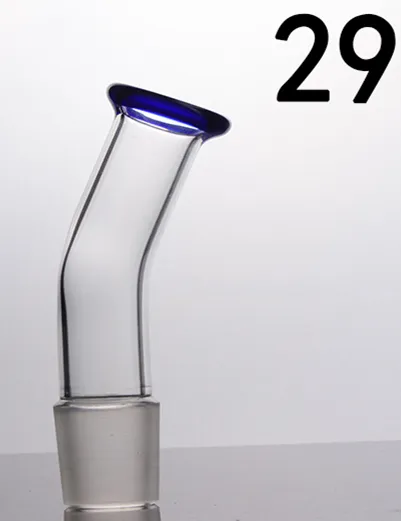 Pièce supérieure de cou pliée / droit construire une tuyau d'eau de bang en verre bangs tube de porte-parole 29 mm livraison gratuite