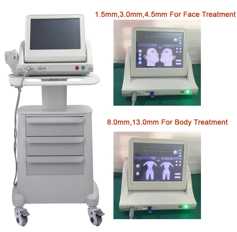 Grade médical réel HIFU Haute intensité Ultrasons HIFU Face Lift Machine anti-vieillissement avec 3 cartouches ou 5 cartouches pour 8964327