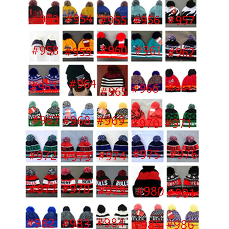 Großhandel New American Football 32 Team Beanies Sport Beanie Winter Knit Cuff Beanies Hüte Akzeptieren Mischungsauftrag Tausende von Modellen