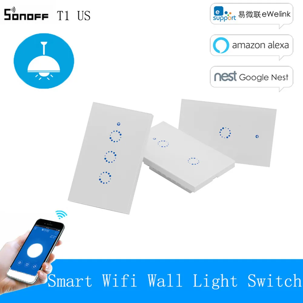 Sonoff - Interrupteur mural intelligent Wifi 1 charge - SONOFF