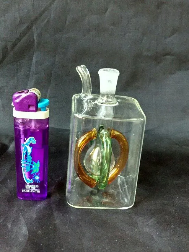 O novo cachimbo de ￡gua de garra de garra de vidro de vidro de vidro com v￡rios tubos de ￡gua de vidro Bolsas de ￳leo fumando gr￡tis