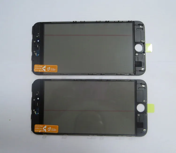 Original 4 in 1 Kaltpressung ersetzen LCD-Frontglas mit Rahmen Ocapolarizer Film für iPhone 6s Plus 4 75 5 Reparaturteile