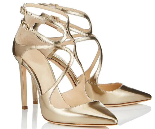 Pointed Toe Heels Womens Fashion Ankle Strap High Heels: Elegant