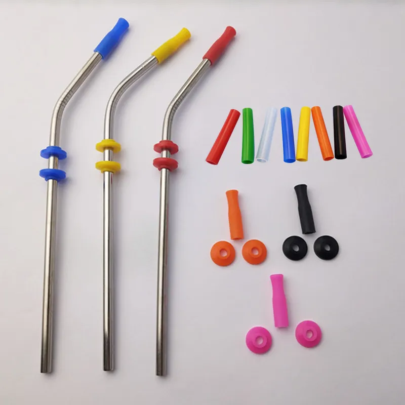 Edible Straws Food Grade Silicone Tips Nozzle Straw Cover Gasket