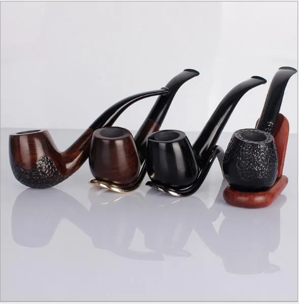 New Hot Ebony Pipe Hand-free Ebony Pipe Manico sigarette