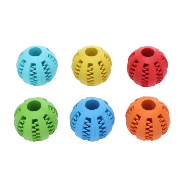 2 bolas de juguete para perros, pelota de juguete para perros, juguete de  goma natural para perros, juguete de inteligencia dental para entrenamiento  de pelotas para perros (7 cm) Rojo Verde