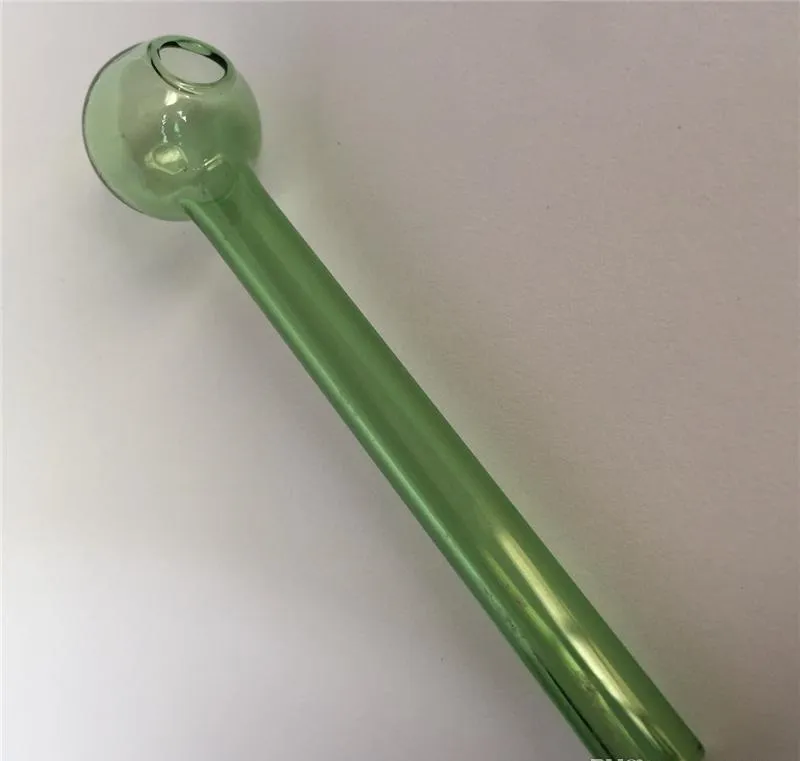 About 100mm Colorful Pyrex Glass Oil Burner Pipe Glass Tube Oil Burning Pipe somking tobcco herb Glass Oil Pipe 