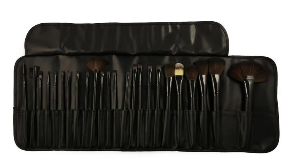 Professionell 24 st PCS Makeup Brush Set Verktyg Makeup Toalettsaker Kit Wull Märke Make Up Brush Set Case Cosmetic Brush Gratis frakt