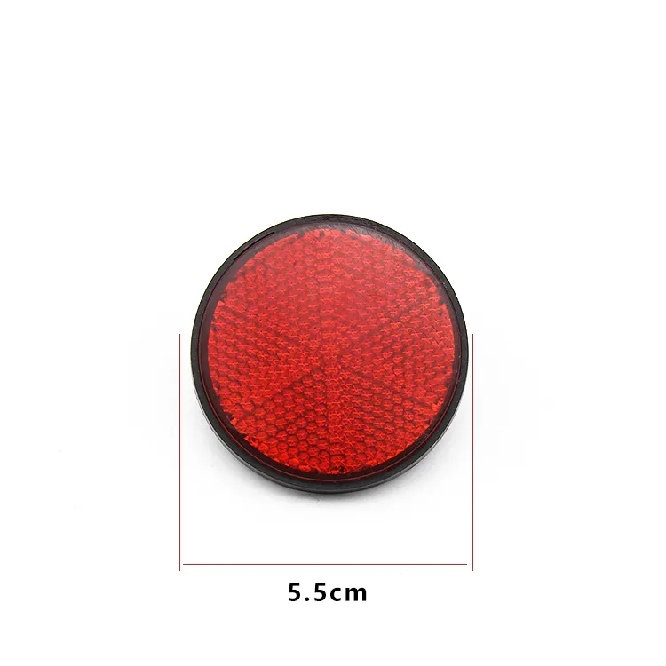 Réflecteur de moto 10 pièces, rond de Scooter, réflecteur d'avertissement rectangulaire, accessoires de réflecteur