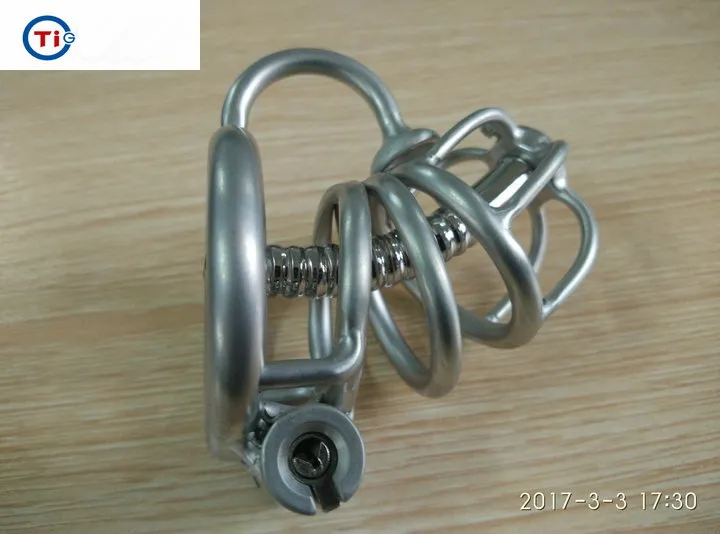 2018 Новые секс-игрушки для мужчин Bdsm Sm Titanium Metal целомудрие устройства заблокированы предотвратить мастурбация воздержание пенис клетка с катетером