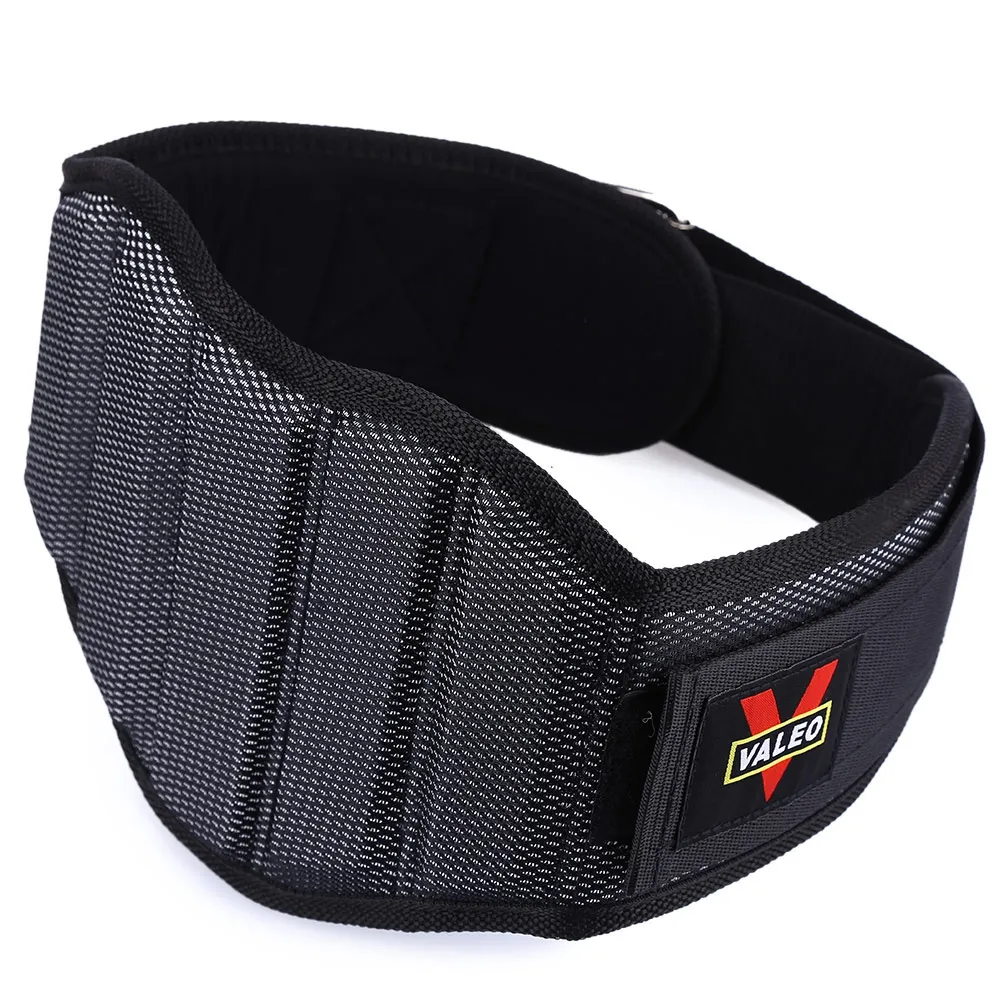 VALEO Nylon Waist Support Belt Gym Sponge For Weight Lifting