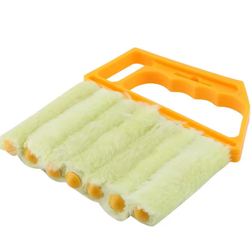 New Arrive Vertical Window Blinds Brush Cleaner Mini 7 Shape Hand Held Window Brush Pinceis Novelty Households Cleaning