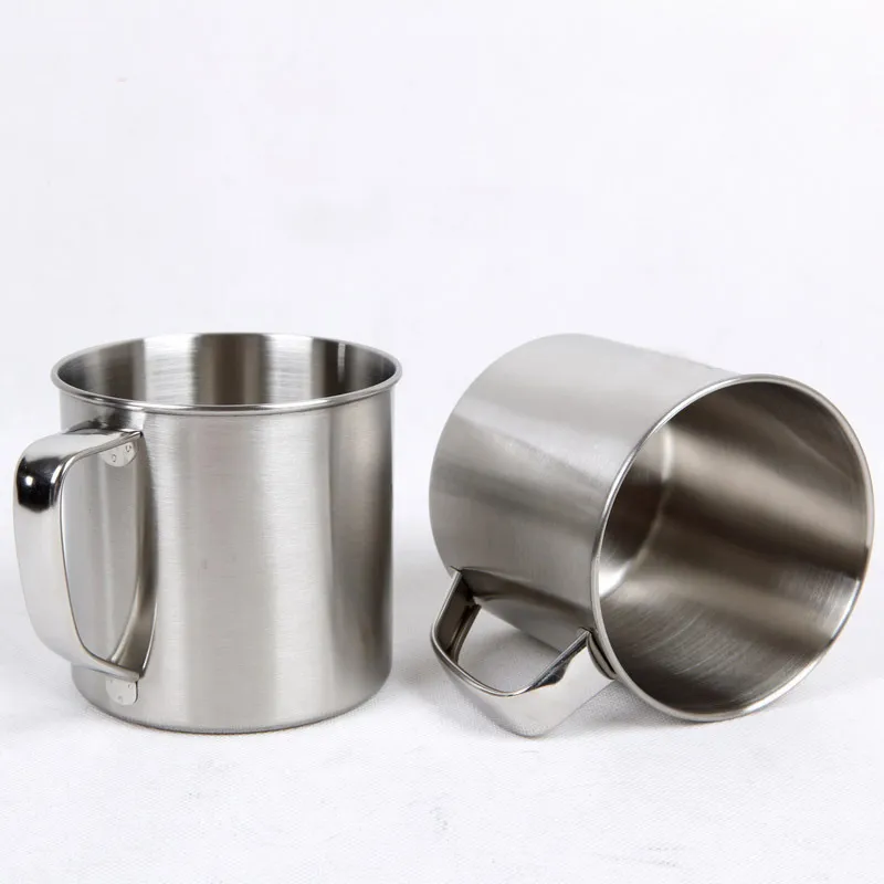 250Ml Stainless Steel Coffee Tea Mug Cup Camping Travel Diameter 7cm Beer Milk Espresso Insulated Shatterproof Children Cup WX9-303