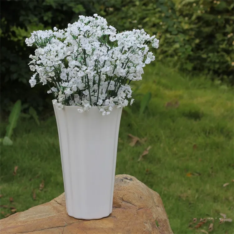 Hoge quanlity 500 stks / partij mooie gypsophila kunstbloemen thuis bruiloft huis decoratie decoratieve bloemen T2i086