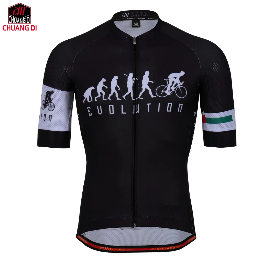 Gorący Sprzedaż Oddychająca Męska Jazda na rowerze Jersey 2018 Hot Design Lato Koszulki rowerowe Krótki Rękaw Szybko sucha Odzież na rowerze