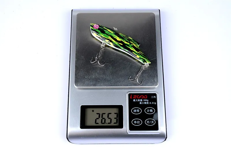 Nowy Malowany Vib Fish Laser Swimbaits Symulacja Przynęty 9cm 26.5g 3D Oczy Daleki Dray Fishing Lur
