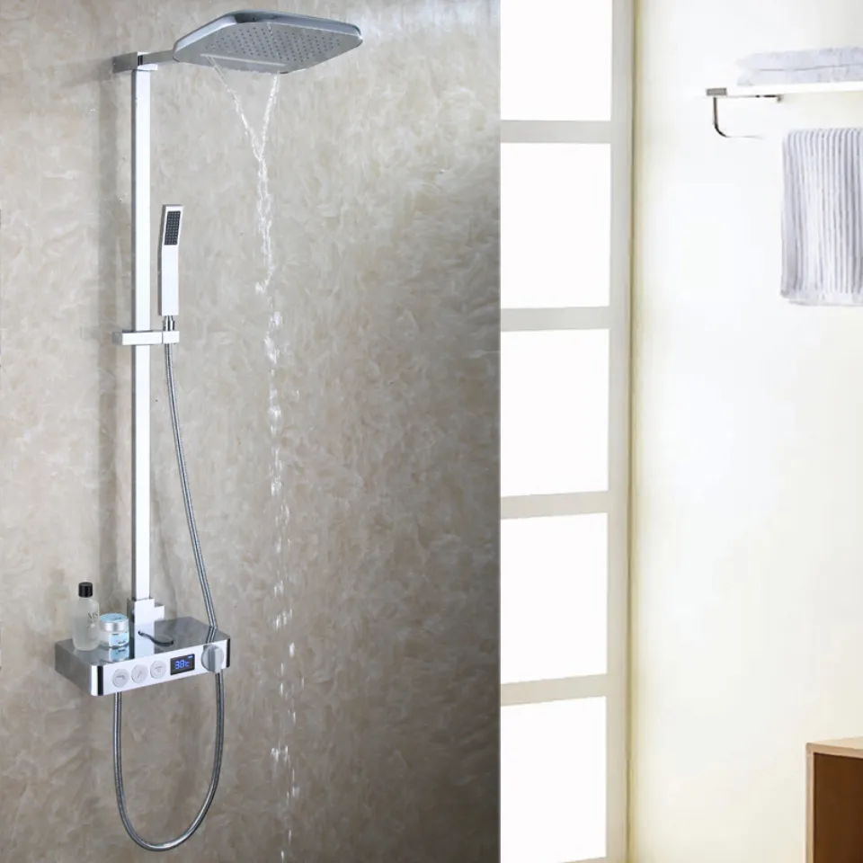 Intelligent Brass Jiayoujia Rainfall Shower System With Digital Display