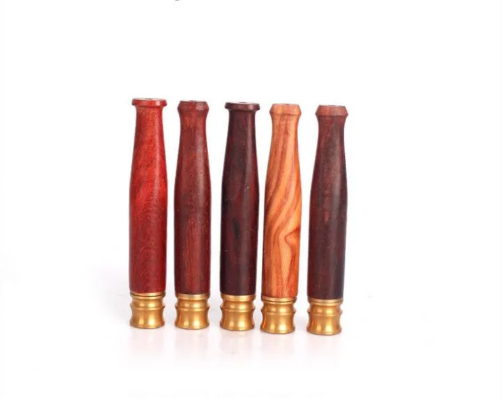 Pequeno vermelho rosewood suave piteira De madeira piteira fumar quente por atacado promoção novo