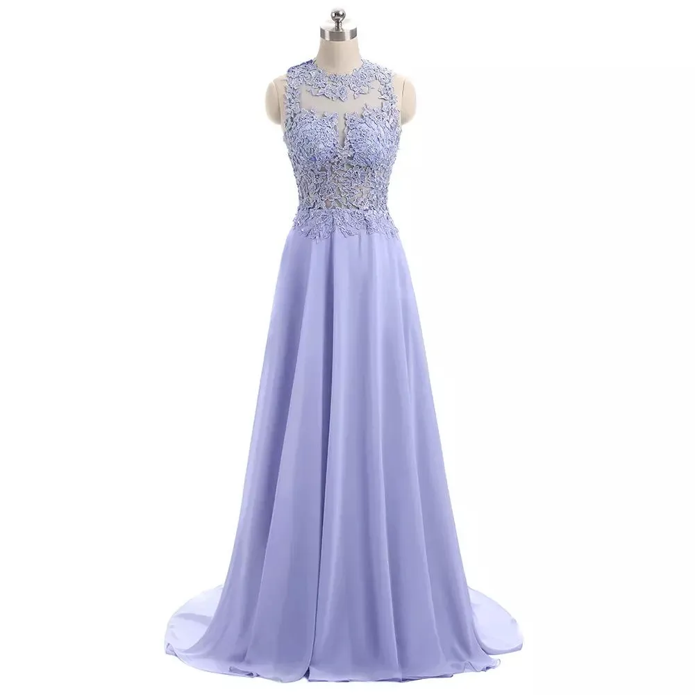 Country Evening Dresses Junior Bridesmaid 2022 Sexy Back Lavender Lace  Chiffon Maid Of Honor Gowns Formal Guest Dress Beads Real Image From  Crown2014, $84.85 | DHgate.Com