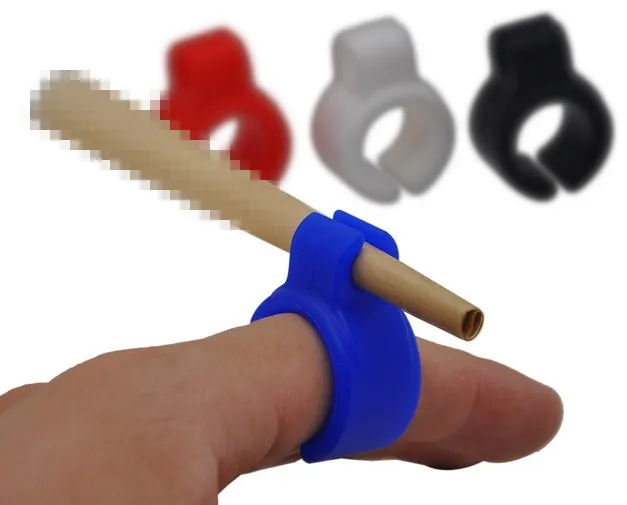 Super Silicone Smoking Cigarette Ring Holder Ring TobaccoJoint Holder Rings for Regular Size 78mm Cigarette Smoking Ring Acces1729593