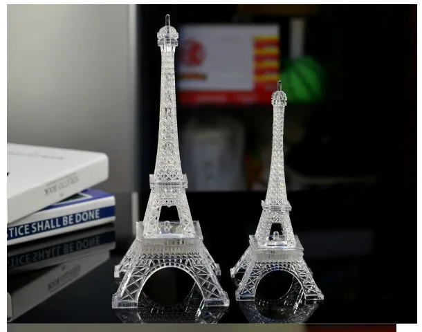 Romantic Valentine039S Day Gifts Changeable Eiffel Tower LED Night Lights Lamp Flash Lighting Toys hela 1425803